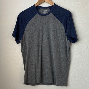 Abound Men's Heather Gray and Navy Raglan Tee